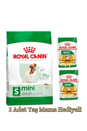 Royal Canin Mini Küçük Irk Yetişkin Köpek Maması 2 kg + 2 Adet Pouch Köpek Yaş Maması