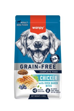 Wanpy Tahılsız Tavuklu Yetişkin Köpek Maması 1,5 kg
