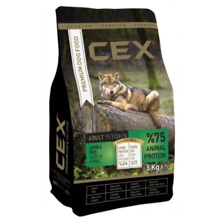 Cex Premium Kuzulu Köpek Maması 3 Kg