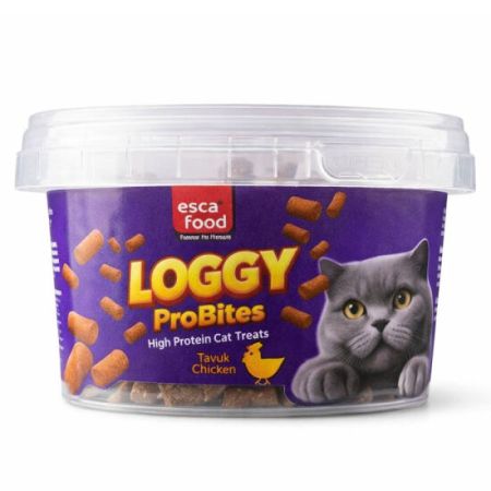 Esca Food Loggy ProBites Tavuklu High Protein Kedi Ödül Maması 110 Gr