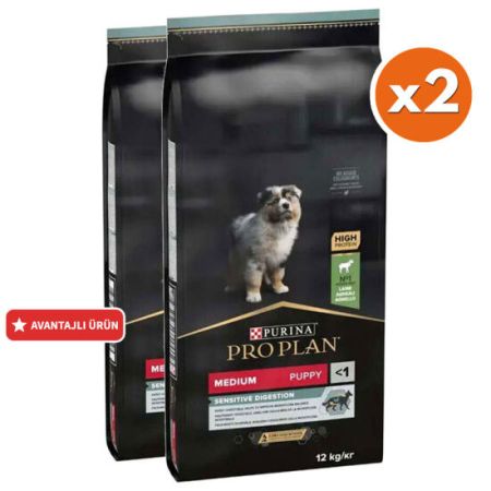 Pro Plan Medium Puppy Kuzu Etli Yavru Köpek Maması 12 Kg x 2 Adet