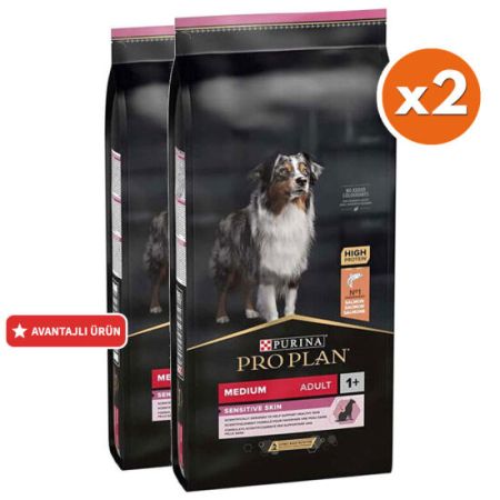 Pro Plan Sensitive Somonlu Hassas Köpek Maması 14 Kg x 2 Adet