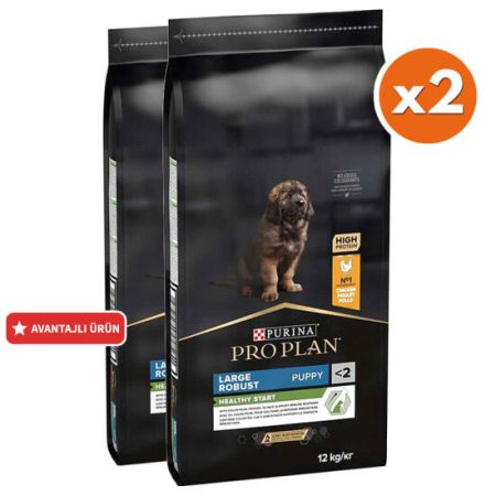 Pro Plan Puppy Large Tavuk Büyük Irk Yavru Köpek Maması 12 Kg x 2 Adet