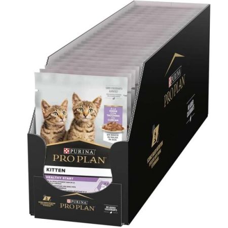 Pro Plan Pouch Kitten Sos İçinde Hindili Yavru Kedi Yaş Maması 85 Gr x 26 Adet