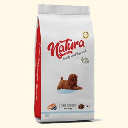 Natura Premium Somonlu Yaban Mersinli Küçük Irk Yavru Köpek Maması 2,75 kg
