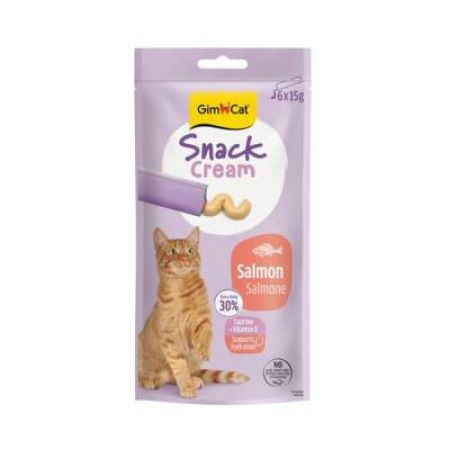 Gimcat Snack Cream Somonlu Kedi Ödülü 6x15gr