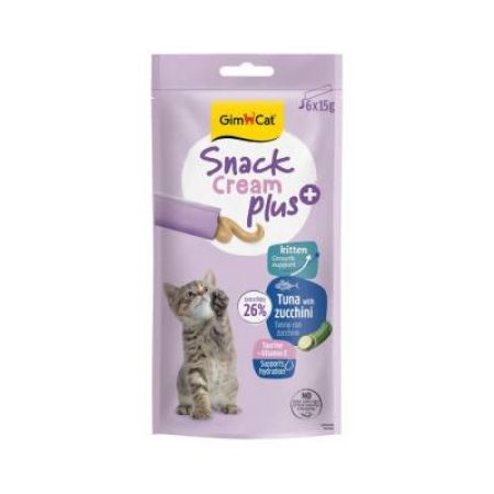Gimcat Snack Cream Kitten Ton Balıklı & Kabaklı Kedi Ödülü 6x15gr