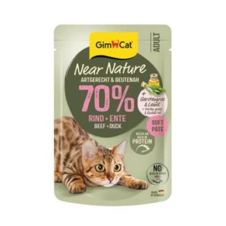 Gimcat Near Nature Sığır Etli&Ördekli Yetişkin Kedi Konservesi 85 Gr
