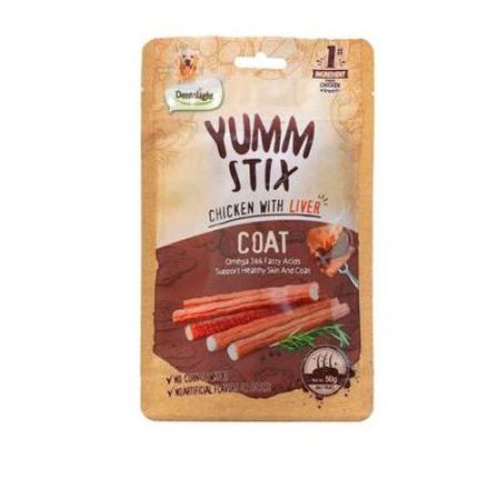 Dentalight Yumm Stick Tavuk ve Ciğerli Köpek Ödül Çubuğu 50 Gr