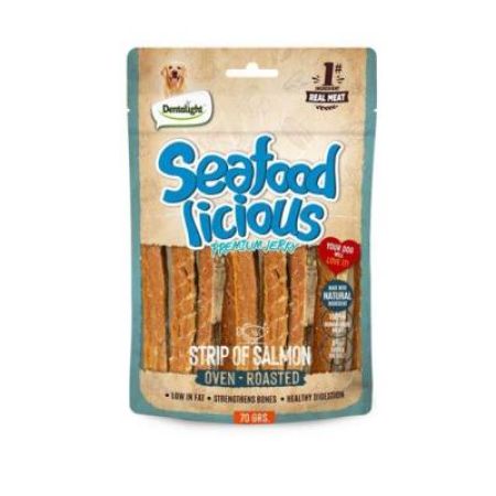 Dentalight Seafood Strip Somon Balıklı Köpek Ödül Çubuğu 70 Gr
