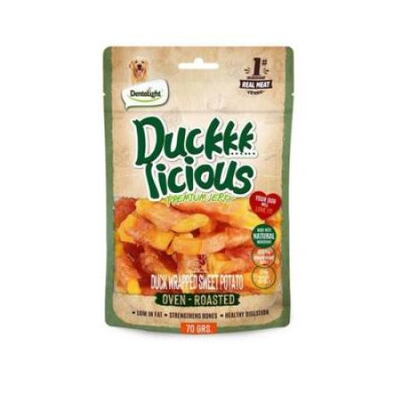 Dentalight Ördek Etli & Tatlı Patates Sarılı Köpek Ödül Maması 70 Gr