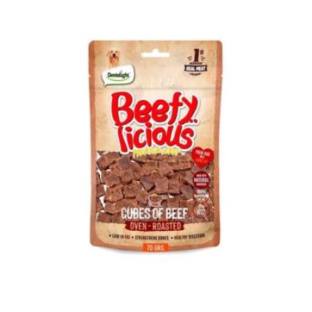 Dentalight Beefy Cube Sığır Etli Köpek Ödül Küpleri 70 Gr