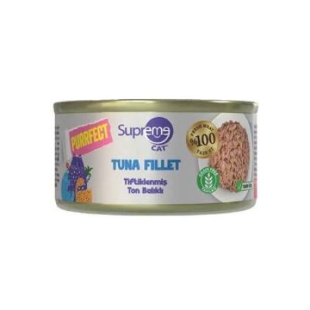 Supreme Cat Purrfect Tiftiklenmiş Ton Balıklı Yetişkin Kedi Konservesi 70 gr