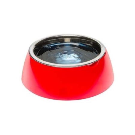 Ferplast Jolie Kedi ve Köpekler için Çelik Mama ve Su Kabı Kırmızı 850 ml M
