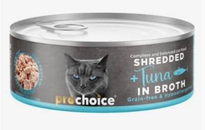 Prochoice Özel Sos İçerisinde Tiftiklenmiş Taze Ton Balıklı  Yetişkin Kedi Konservesi 70 gr