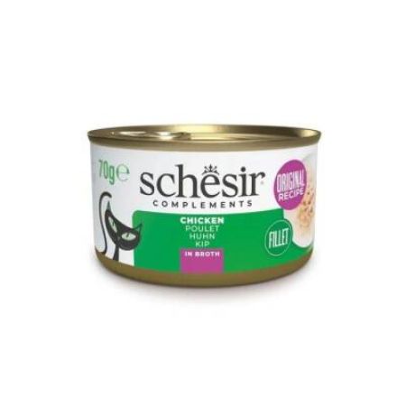 Schesir Pişirme Suyunda Tavuk Filetolu Yetişkin Kedi Konservesi 85 gr