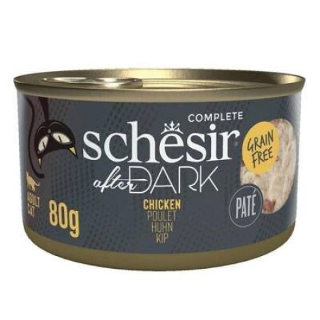 Schesir After Dark Pate Tavuk Etli Tahılsız Yetişkin Kedi Konservesi 80 gr