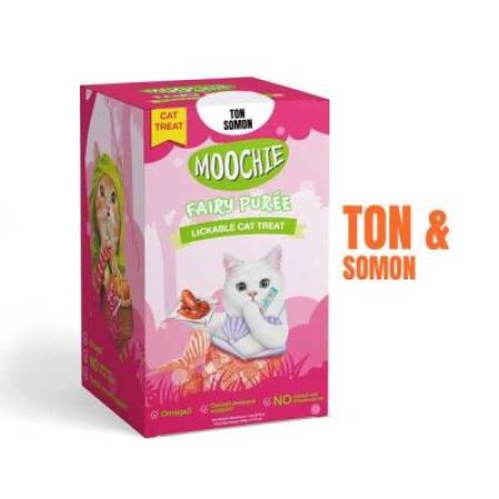Moochie Creamy Ton Balıklı ve Somonlu Sıvı Krema Kedi Ödülü 30x15 gr