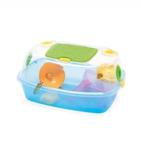 Imac Yo-yo Plus Plastik Hamster Kafesi Mavi 54x39x27 cm
