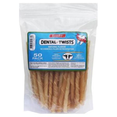 Freshy Dental Burgu Köpek 50'li Paket - 13 cm