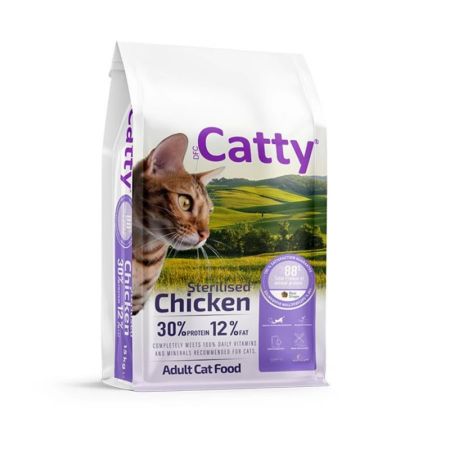 Catty Tavuklu Kısırlaştırılmış Yetişkin Kedi Maması 1,5 kg