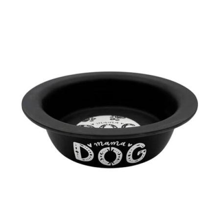 Sampaws Kedi ve Köpek Mama ve Su Kabı Siyah 520 ML