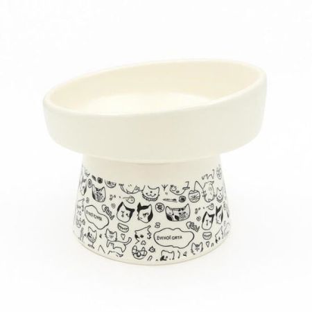 Sampaws Desenli Ayaklı Kedi ve Köpek Mama ve Su Kabı No: 4