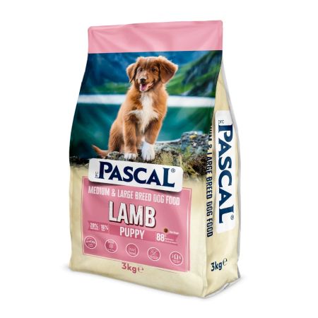 Pascal Kuzu Etli Orta ve Büyük Irk Yavru Köpek Maması 3 kg