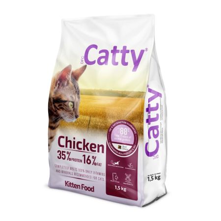 Catty Tavuklu Yavru Kedi Maması 1,5 kg