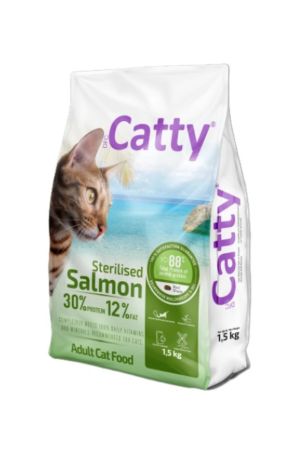 Catty Sterilised Somonlu Kısırlaştırılmış Kedi Maması 1,5 Kg