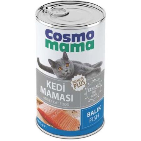 Cosmo Mama Premium Pate Balıklı Kedi Yaş Maması 415 Gr