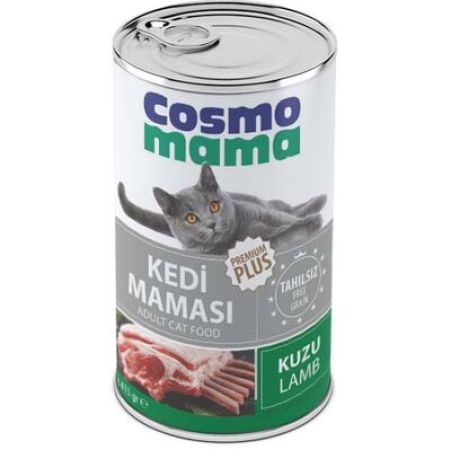 Cosmo Mama Premium Pate Kuzu Etli Kedi Yaş Maması 415 Gr