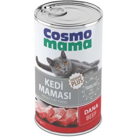 Cosmo Mama Premium Pate Dana Etli (Beef) Kedi Yaş Maması 415 Gr