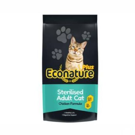 Econature Plus Tavuklu Kısırlaştırılmış Yetişkin Kedi Maması 13,5 Kg + 1,5 Kg Bonus Paket