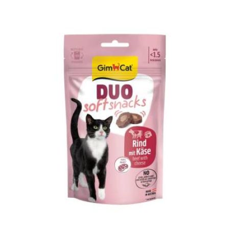 GimCat Duo Soft Snacks Beef with Cheese Kedi Ödülü 50 Gr
