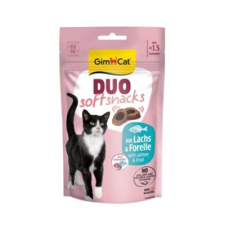 GimCat Duo Soft Snacks with Salmon & Trout Kedi Ödülü 50 Gr