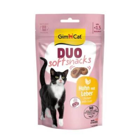 GimCat Duo Soft Snacks Chicken with Liver Kedi Ödülü 50 Gr