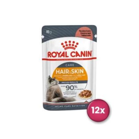 Royal Canin Hair & Skin Gravy Yetişkin Yaş Kedi Maması 85 Gr X 12 Adet