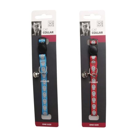 M-Pets Reflective Zilli Kedi Boyun Tasması 20,3-30,5cm (Karışık Renkli)