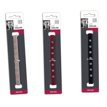 M-Pets Diamonds Zilli Kedi Boyun Tasması 30cm (Karışık Renkli)