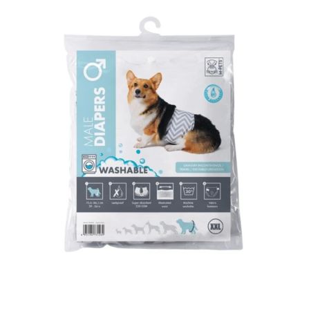 M-Pets Erkek Köpek Yıkanabilir Külot Bez 73x86cm [XXL]