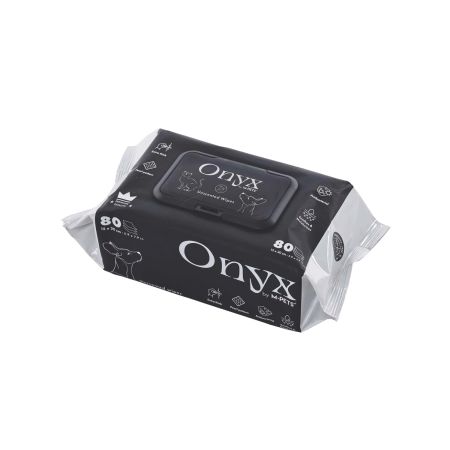 M-Pets Onyx Kokusuz Kedi ve Köpekler İçin Temizleme Mendili (80'li)