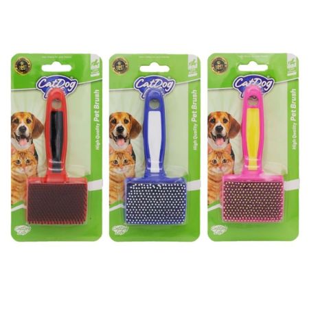 CatDogLife Kediler ve Köpekler için Karma Renkli Masaj Uçlu Tüy Alıcı Tarak