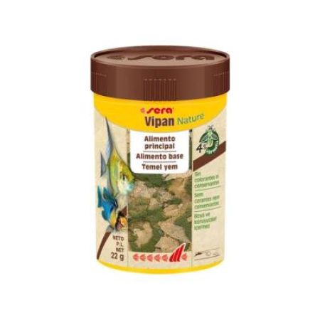 Sera Vipan Nature Süs Balıkları İçin Pul Temel Yem 100 ml