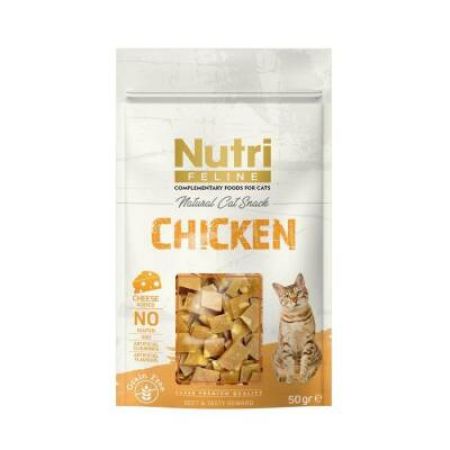 Nutri Feline Tavuk ve Peynirli Kedi Ödül Maması 50 Gr