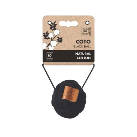 M-Pets Coto Örgü Top Köpek Oyuncağı 6.5 cm Siyah