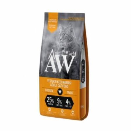 Animal World Eco Tavuklu Yetişkin Kedi Maması 15 kg