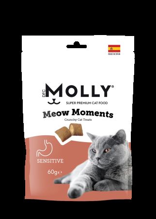Molly Meow Moments Sensitive Hassas Kediler için Kedi Ödül Maması 60 gr