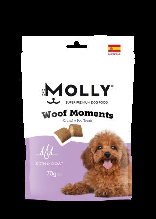Molly Woof Moments Skin & Coat Deri ve Tüy Bakımı Destekleyici Köpek Ödül Maması 70 gr