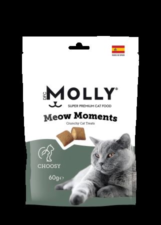 Molly Meow Moments Choosy Seçici Kediler için Kedi Ödül Maması 60 gr